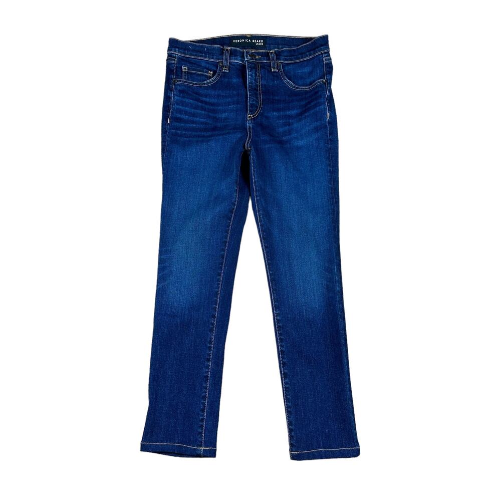 VERONICA BEARD JEANS Kate 10" Skinny Jeans Medium Blue Denim Jean Size 26
